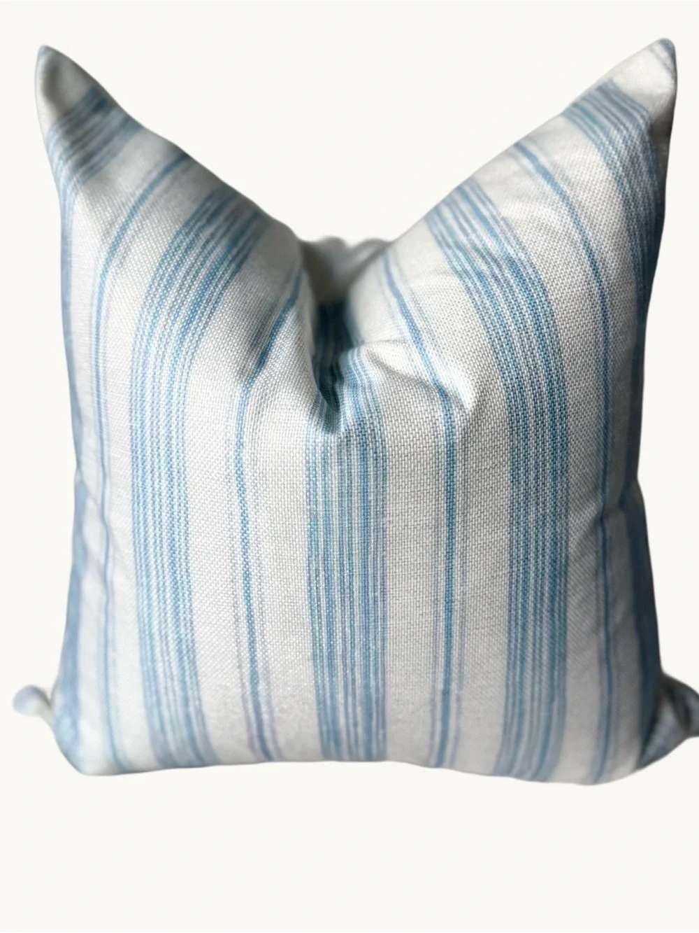 Set of 2 Blue Stripe Decorative Throw Pillow - Classic Coastal Style